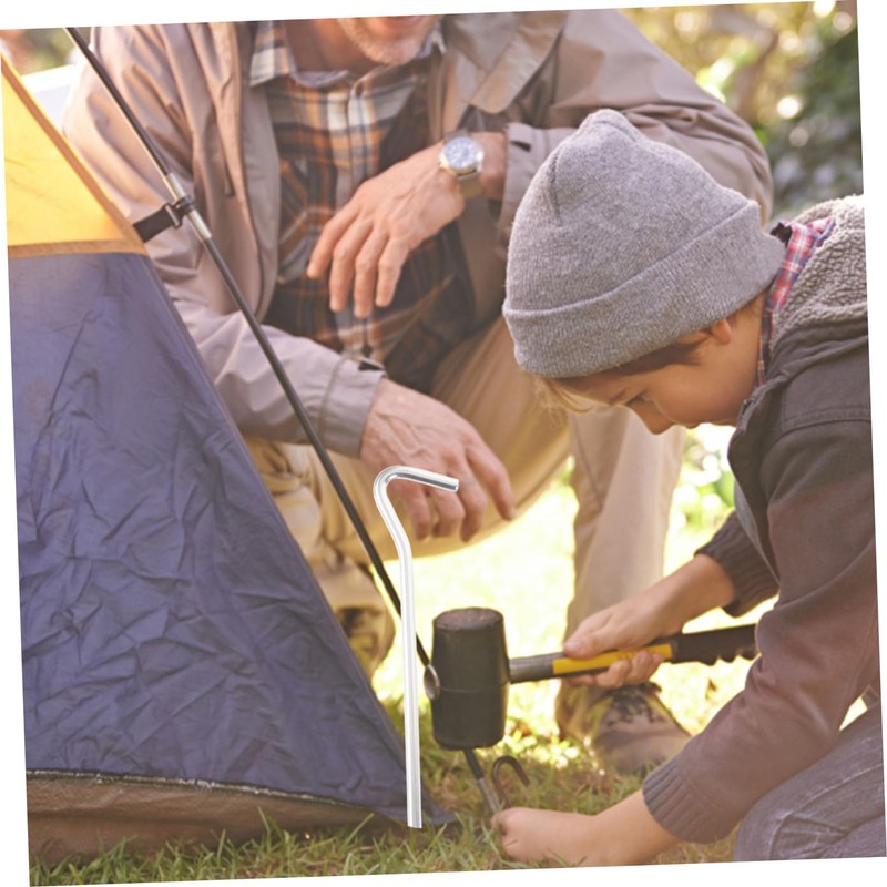 Outanaya 1set Outdoor Aluminum Alloy Tent Stakes Heavy Duty Pegs