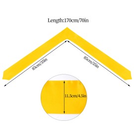 Tongcloud 5pcs 70 Inch Unisex Graduation Stole Sash Adult Graduation Stole Plain Graduation Honor Satin Stole for Men Women, Gold, 70inches