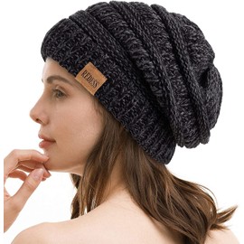 REDESS Slouchy Beanie Hat for Men and Women, Winter, Warm, Chunky, Soft, Oversized Cable Knit Hat