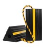 MaxxHaul 50019 Heavy Duty 3-Sided Rubber Wheel Chock with Yellow