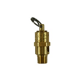 Kingston 1/8” NPT Brass Soft Seat Economy Pressure Relief Valve, Made In The USA. (55 PSI / 35 SCFM)