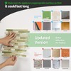LONGKING 10-Sheet Self-Adhesive Peel and Stick Backsplash for Kitchen, Vinyl