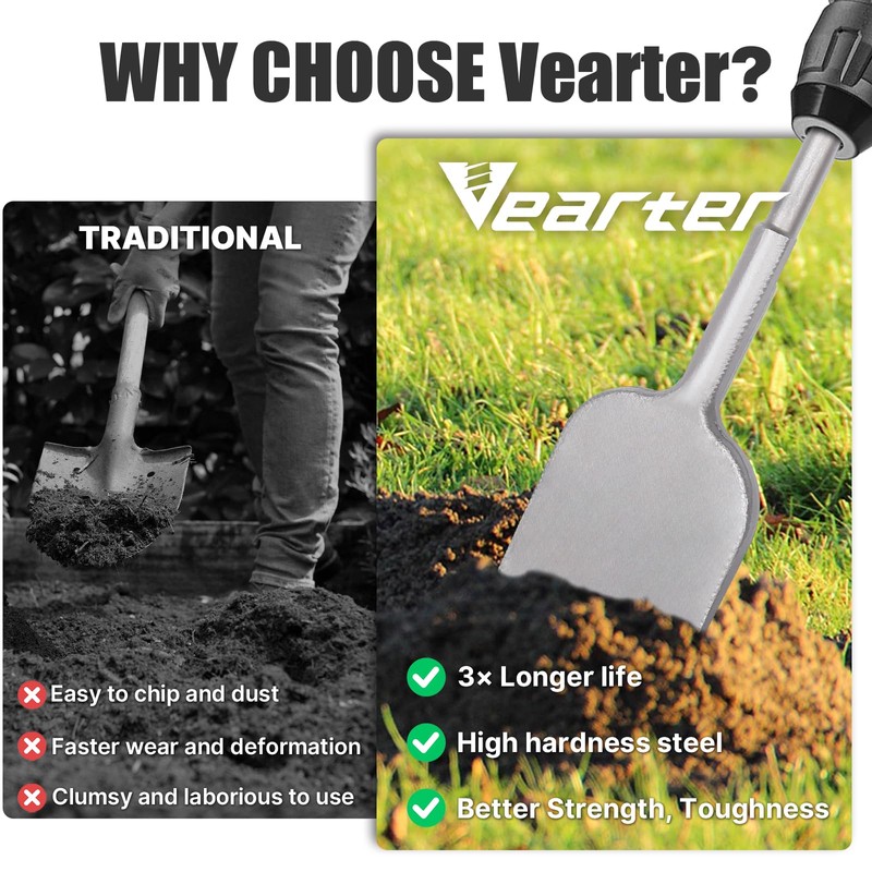 Vearter SDS MAX Shank For Demolition Jack Hammer Bit Flooring