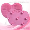 Silikon-Schminkpinsel-Reinigungsmatte (Pink)