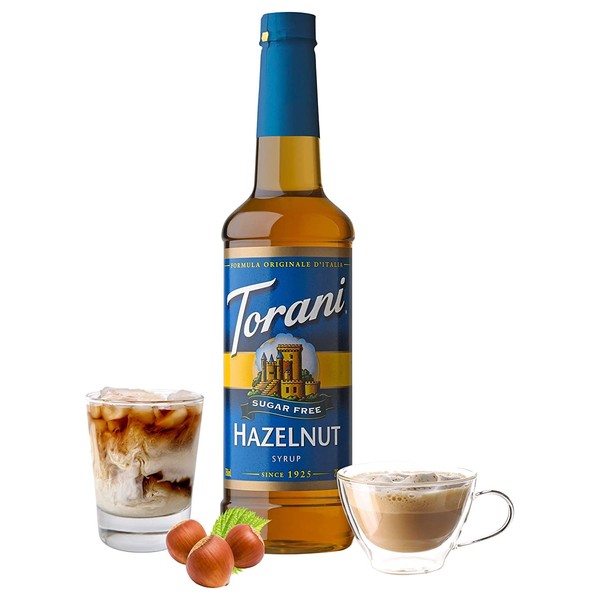 Torani Sugar-Free Syrup, Hazelnut, 25.4-Ounce Bottles (Pack of 3)