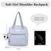 PORRASSO Women Backpack Fashion Shoulder Bag Multifunctional Daypack Handbag Nylon