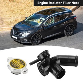 Engine Coolant Filler Neck with Sealed Cap Upper Radiator Filler Neck Water Pipe - Compatible for Nissan Quest 2011-2017 for Nissan Murano 2009-2014 - Replace Part 21517JP00A 214308991A