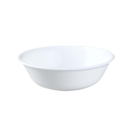 Corelle 10 oz Vitrelle Glass Winter Frost White Dessert Bowl, Pack of 6