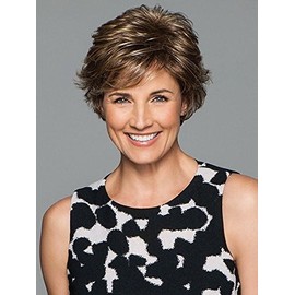 Perk Avg Cap Wig Color G27+ Ginger Mist - Gabor Wigs Short Textured Layers Spiky Personal Fit Capless Wide Stretch Thinner Lace