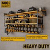 48" Large Power Tools Organizer Wall Mount,12 Drill Holder for