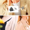 80 Pairs Rubber Blank Pin Backs Butterfly Clutch Backings Holder