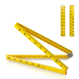 Folding Meter Stick - Measure in Inches, Centimeters, Millimeters, and Meters 36 inch Ruler for Teaching Measurement Great Classroom Sticks for STEM Learning Advantage Folding Measuring Stick