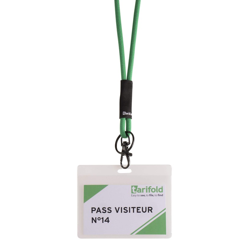 Tarifold Fr 200432- Visitor Name Plate, Antimicrobial, Sterifold, Transparent, 90