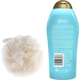 Esponja para baño suave EcoTools + Body Wash de coco OGX – piel fresca y radiante