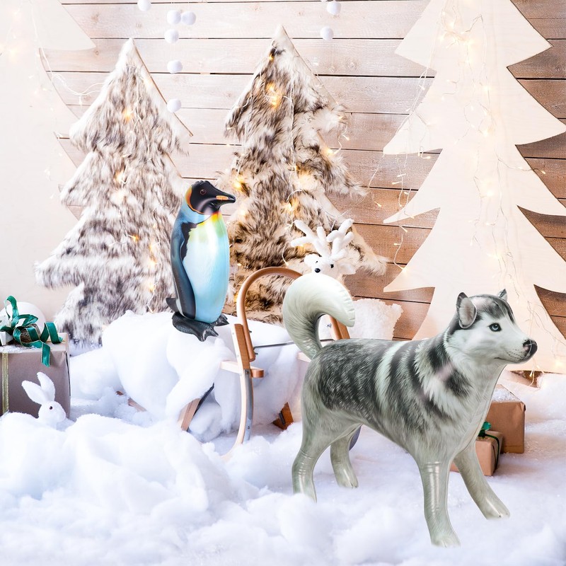 Inflatable Penguin Toy, Interesting Realistic Animal Figure Prop (1Pcs)