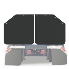 MIAOKUI 24" x 24" Angled Mud Flaps for Semi Truck 1/5" Thick Mudflaps Semi Truck Mud Flaps Splash Guard Set of 2