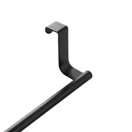 Breikuth Over Door Towel Rail 2PCS Tea Towel Holder for Kitchen Over Cabinet Towel Bar Stainless Steel (Matte Black)