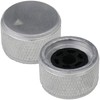 5.8mm Round Hole Large 25mm Knurled Aluminium Control Knob For