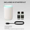 Portable Waterless Essential Oil Diffuser Starter Kit with 7 Lights