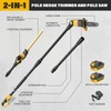 ZEGJAW 2-in-1 8'' Pole Saw & 18'' Pole Hedge Trimmer