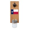Texas Bottle Opener With State Map or State Flag Graphic