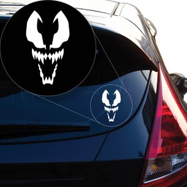 Spider Venom Vinyl Decal Sticker # 869 (8" x 4.6", White)
