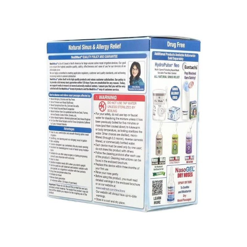 NeilMed NeilMed Sinus Rinse Original Kit, Squeeze Bottle + 60