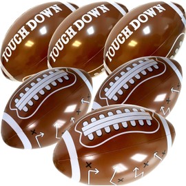 GiftExpress 12pc 16" Inflatable Footballs for Gameday and Party Favor, Sport Party Decorations, Super Fun Football Games Playbook - Playcall