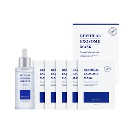Liviheal Exosome Ampoule 50ml Dermatological Cosmetics + Exosome Mask Pack 1 Set 5 Pieces / 리비힐 엑소좀 앰플 50ml 피부과 화장품 + 엑소좀 마스크팩 1세트 5매