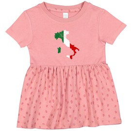 inktastic Italian Map Flag Infant Dress 18 Months Mauve with Speckles 2f09d