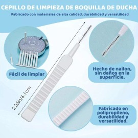 Yu Jia Sheng Set 10 Mini Cepillos Limpieza Regadera Ducha Baño Higiene F