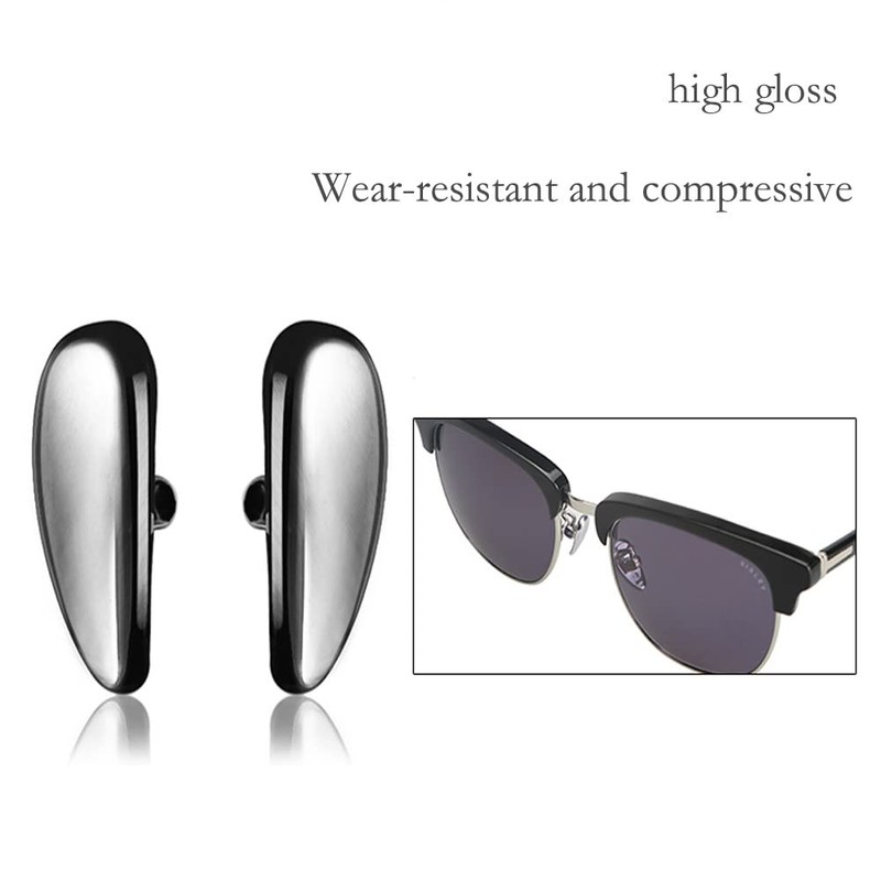 Screw-on Ceramics Nose Pads,Symmetrical Nosepad + Glasses Nose Pads Screwdriver