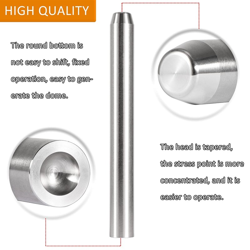 Heavy Duty Blacksmith Rivet Doming Tools Heading & Bottom for