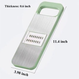 Autminia Food Slicer for Kitchen, Stainless Steel Vegetable Slicer, Onion Slicer, Veggie Slicer, Fruit Slicer, Potato Slicer, Mandoline Slicer (5 Blades)