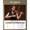 VEVOR Violin 4/4 Full Size for Adults, Violin Fiddle Set