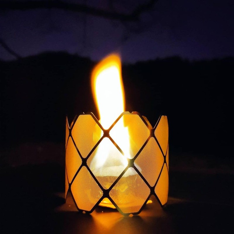 Snow Leopard Mesh Stove Fire Fluctuation Ultra Lightweight Windshield Trivet