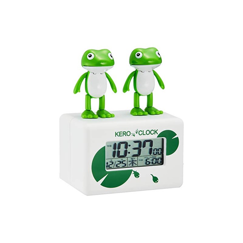 Rhythm 8RDA46RH03 Kero Clock 2 Alarm Clock, Digital Clock, White,