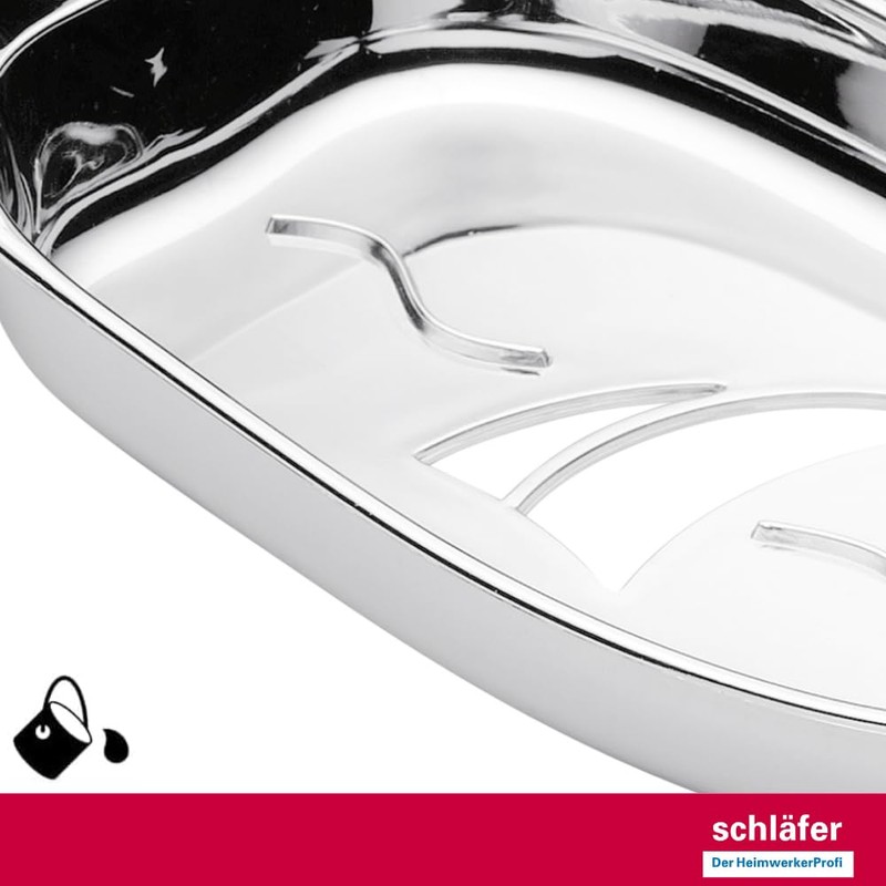 Schläfer 2817023 | "Sail" Soap Dish Chrome for Shower Rail