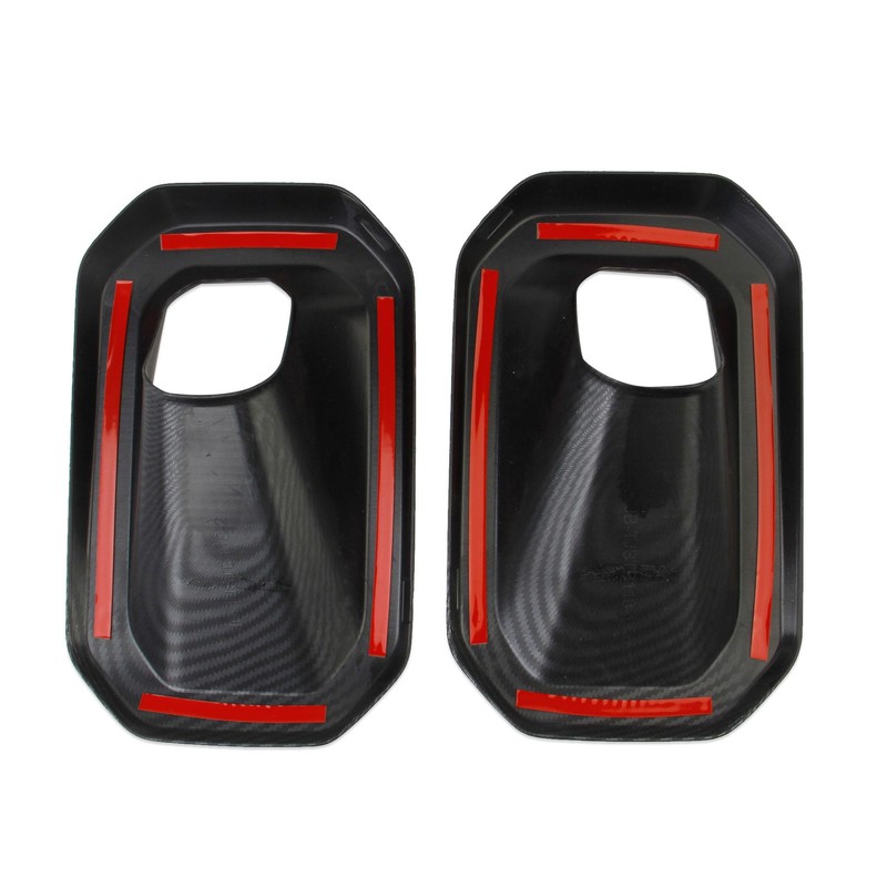 crosselec Carbon Fiber Style Front Fog Lamp Trim Light Cover