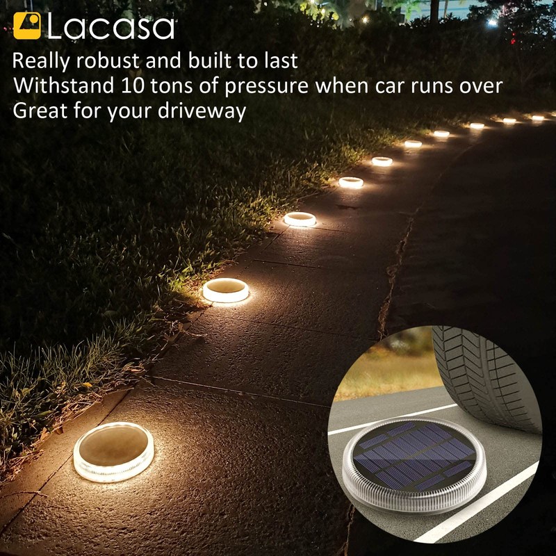 Solar Deck Lights, Driveway Walkway Dock Light Solar Powered Outdoor