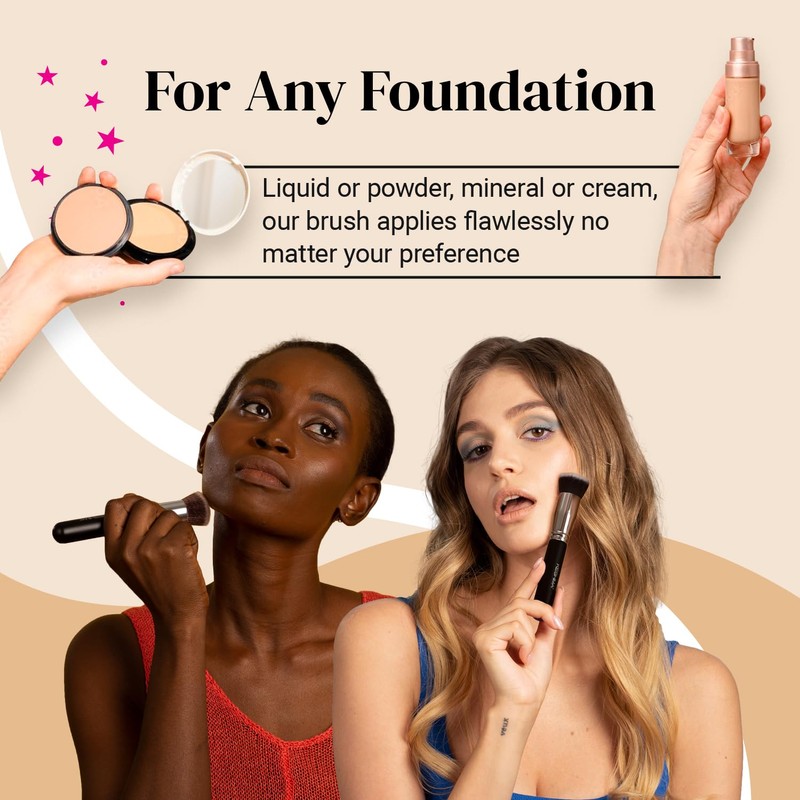 Flat Top Kabuki Foundation Brush By KESHIMA - Premium Makeup