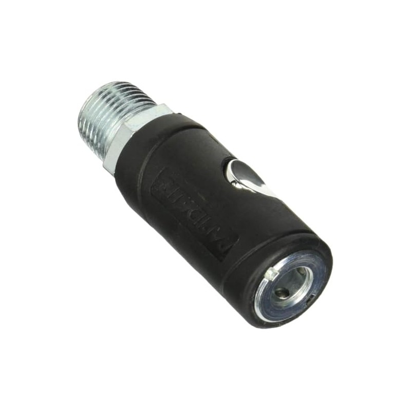 Rapidair K7241 Push Button Safety Air Quick Coupler, 1/2 Male