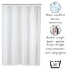 Wenko Shower Curtain, Plain Washable with 8 Shower Curtain Rings