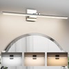 BrkNit 32 Inch LED Bathroom Vanity Light (3000K/4000K/6000K, Dimmable), Chrome