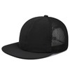 Clakllie Flat Bill Trucker Hat Breathable Mesh Back Cap Lightweight