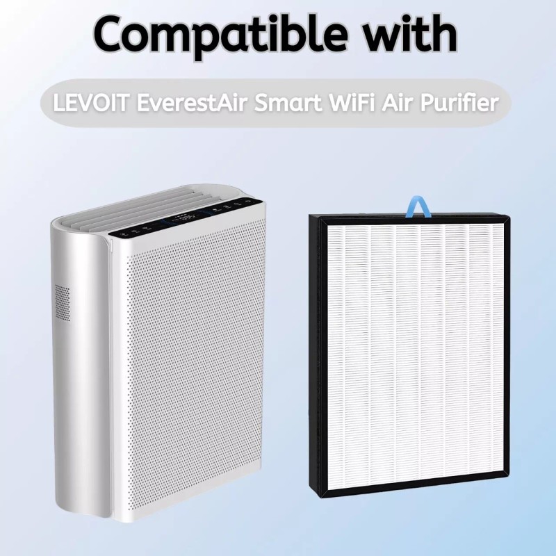 Nispira True HEPA Replacement Filter For LEVOIT EverestAir Air Purifier,