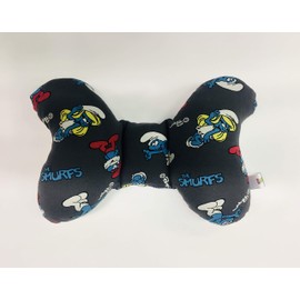 INFANS Smurfs Pram Pillow, Head Sets for Child Seat, Car Travel Pillow for Baby Seat, 100 Cotton