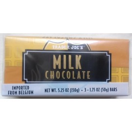 NEW (9) Trader Joe's Milk Chocolate Candy Bars NO ARTIFICIAL FLAVORS NO PRESERVATIVES
