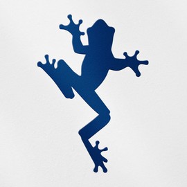 Transparent Decal Stickers of Frog Silhouette 2 (Navy Blue) Premium Waterproof Vinyl Decal Stickers for Laptop Phone Accessory Helmet Car Window Mug Tuber Cup Door Wall Decorati ANDSKUS814203AB080322