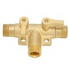 Male Thread G1/2 Tee Joint Ball Valve 3‑Way Pipe Connector